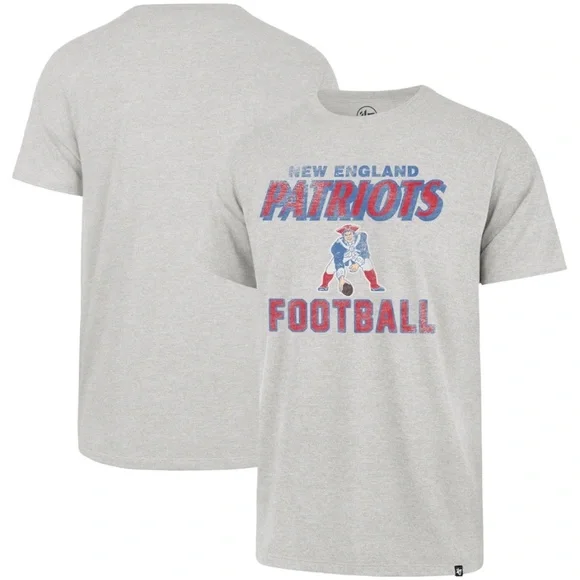 Mens Patriots Gray Dozer Franklin Pat Patriot s/s tee size medium - Picture 3 of 3